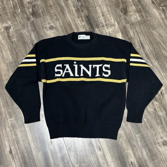 Cliff Engle Other - Vintage NEW‎ ORLEANS SAINTS Cliff Engle V-Neck Sweater Tagged Adult Large